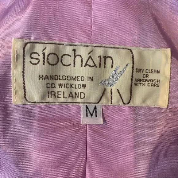 Vintage Siochain Mohair Ireland Handloomed Oversized Cardigan Womens Size M - Picture 2 of 11